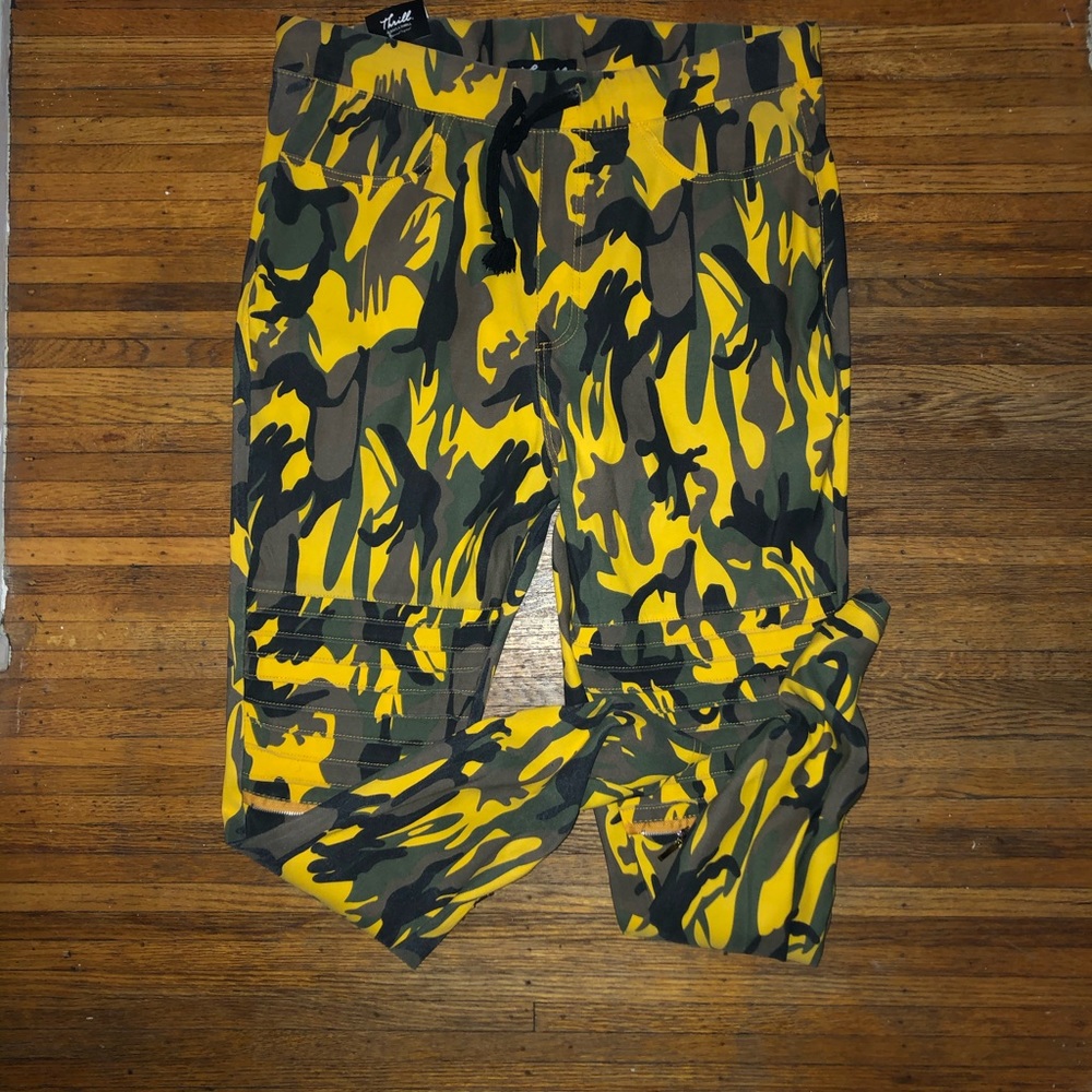 YELLO CAMO PANTS
